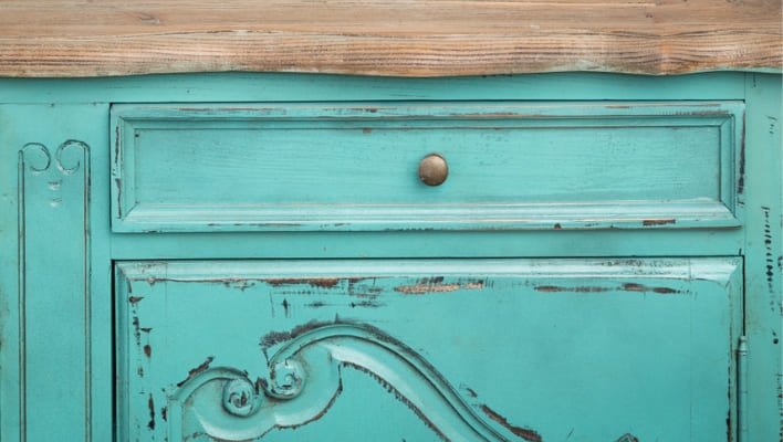 Distress Chalk Paint Furniture-Two Color Distressing