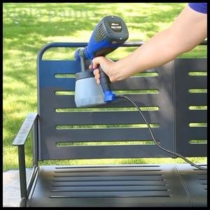 using Home Right C800766 super finish max sprayer on metal furniture