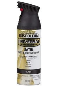 Rust-Oleum 245197 Enamel Paint, Satin-Best black Spray Paint for wood furniture