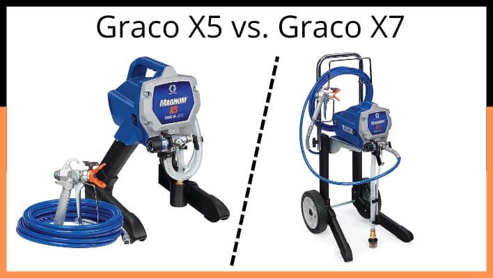 Graco X5 vs X7 Magnum- Compare Graco Paint Sprayers Review