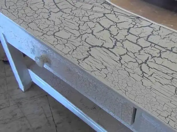 crackle painted furniture