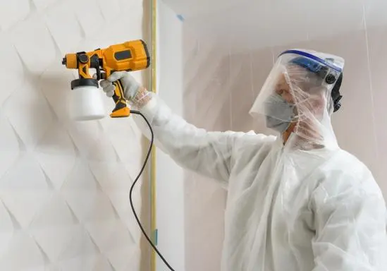 How To Spray Paint Walls and ceiling