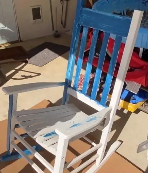 how to paint a rocking chair