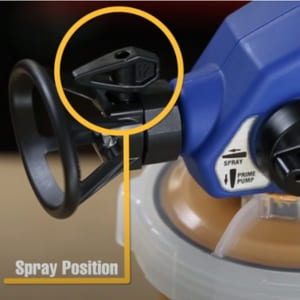 Graco reversible spray tip position