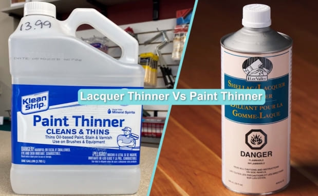 Difference between Lacquer thinner and Paint thinner