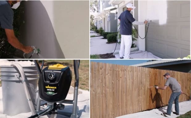 Use Wagner 150 paint sprayer on different surfaces