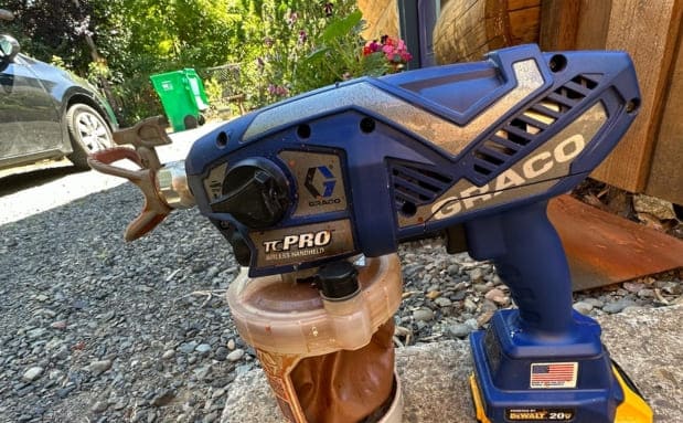 used graco airless  sprayer for staining fence