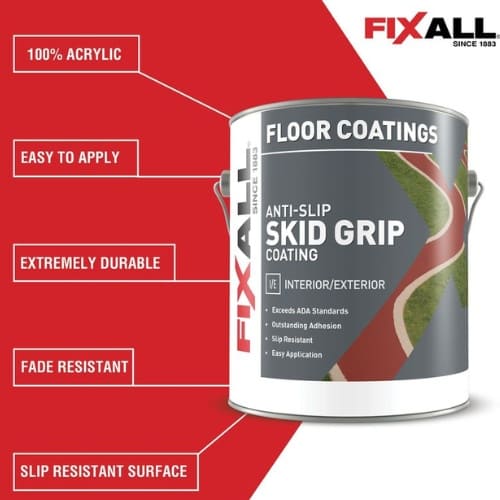 FIXALL Skid Grip- Best Floor Paint For Wood