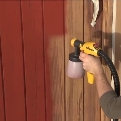 painting door with wagner flexio 890 paint sprayer