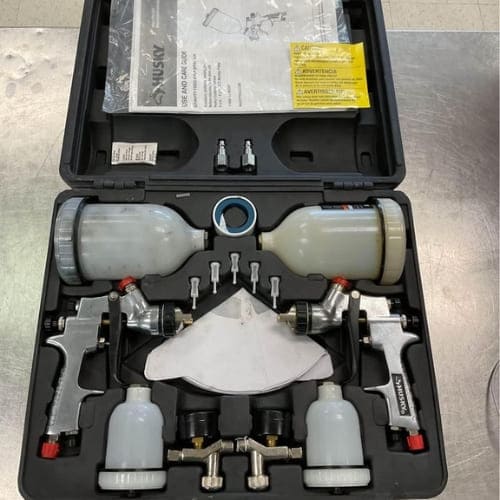 Husky HVLP Gravity Feed Spray Gun Kit