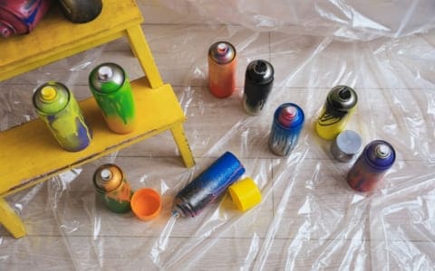 Is spray paint toxic after it dries