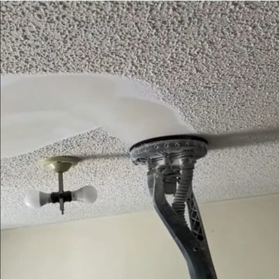 Remove popcorn ceiling paint from ceiling