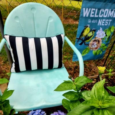 used-Rust-Oleum-Paint-for-garden-chair